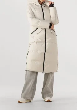 ecru woolrich gewatteerde jas gtx coat