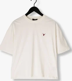 gebroken wit alix the label t-shirt back logo t-shirt