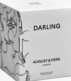 gebroken wit august & piers geurkaarsen darling 340gr - scented candle