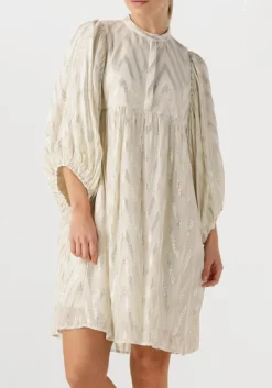 gebroken wit bruuns bazaar midi jurk sarina dress