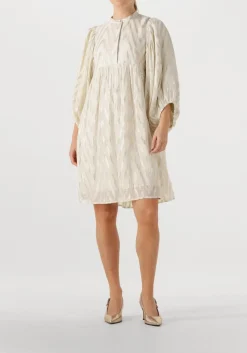 gebroken wit bruuns bazaar midi jurk sarina dress