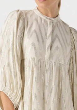 gebroken wit bruuns bazaar midi jurk sarina dress