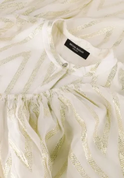 gebroken wit bruuns bazaar midi jurk sarina dress