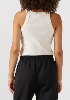 gebroken wit closed top racer tank top