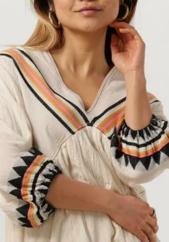 gebroken wit devotion mini jurk lindos