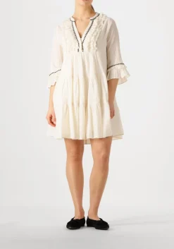 gebroken wit devotion mini jurk efisto