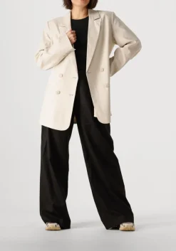 gebroken wit gestuz blazer elarahgz linen blazer