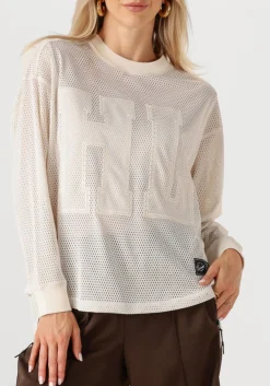 gebroken wit haute l'amitié tops & t-shirts drift ls sports blouse