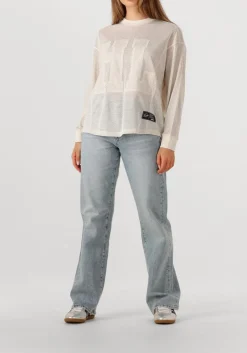 gebroken wit haute l'amitié tops & t-shirts drift ls sports blouse