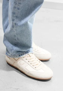 gebroken wit hogan lage sneakers h693 allacciato h