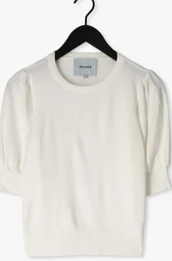 gebroken wit minus top liva knit tee