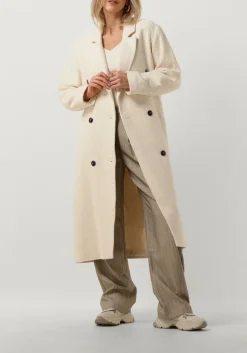 gebroken wit ruby tuesday mantel may longdouble breasted coat