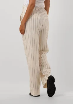 gebroken wit second female pantalon spigato trousers