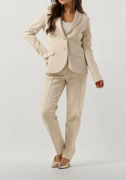 gebroken wit summum flared broek trousers punto milano