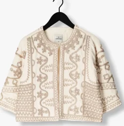 gebroken wit summum jack jacket tape embroidered