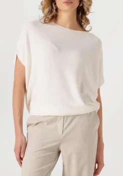 gebroken wit summum top oversized knitted top viscose blend knit