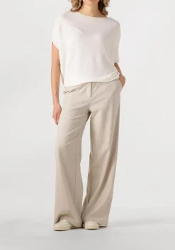 gebroken wit summum top oversized knitted top viscose blend knit