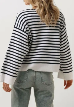 gebroken wit summum trui oversized sailor sweater nautical knit