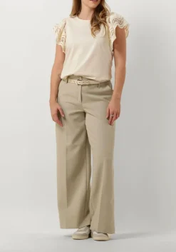 gebroken wit summum t-shirt jersey top tee with lace