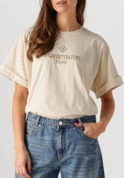 gebroken wit summum t-shirt boxy artwork tee