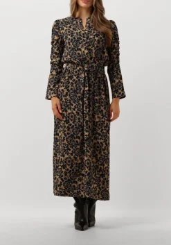 gele dea kudibal midi jurk yanna