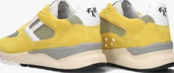 gele floris van bommel lage sneakers sfm-10154 de treener