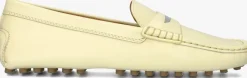 gele tod's mocassins gommino 22l baffo metallo