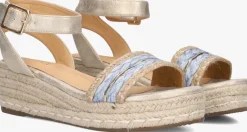 gouden ayana sandalen met hak 0047