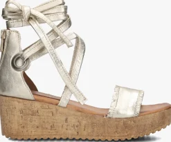 gouden ayana sandalen met hak 722007