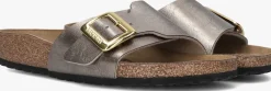 gouden birkenstock slippers catalina cushion buckle