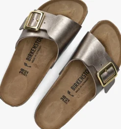 gouden birkenstock slippers catalina cushion buckle