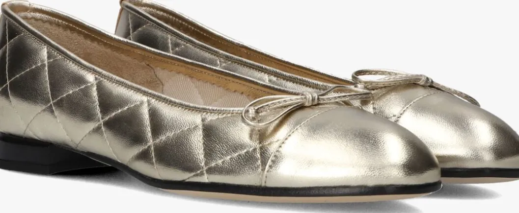 gouden brunate ballerina's 10405