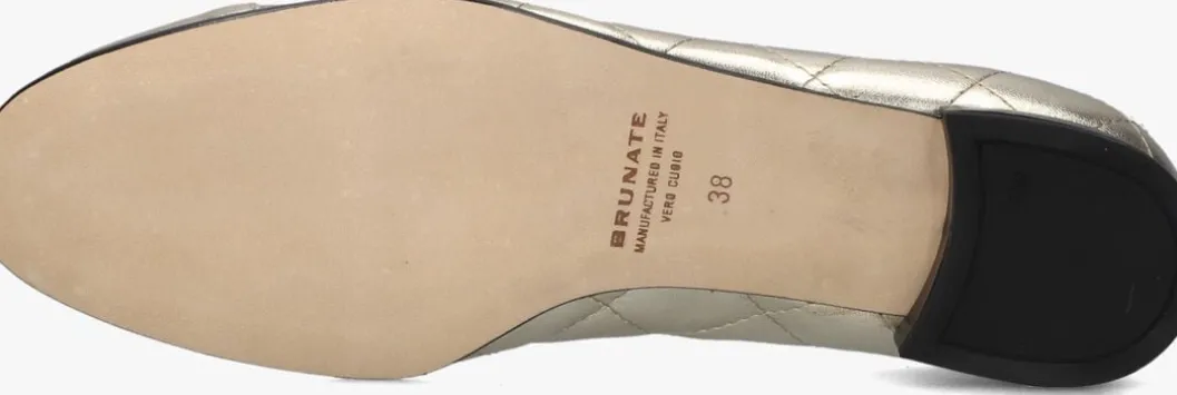 gouden brunate ballerina's 10405