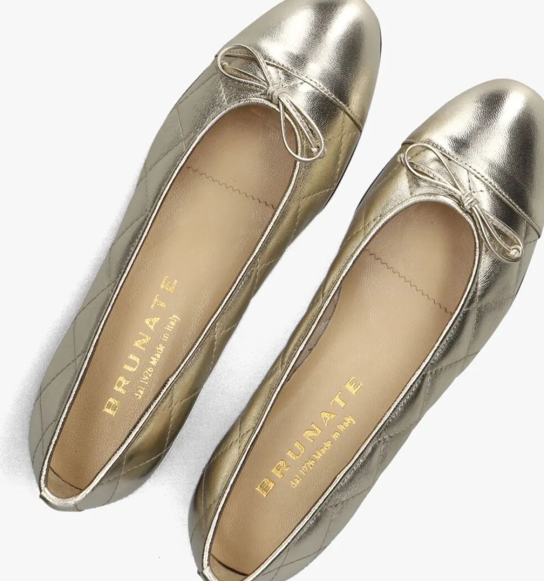 gouden brunate ballerina's 10405