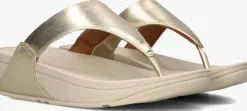 gouden fitflop slippers lulu leather toe-post