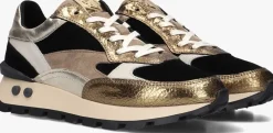 gouden floris van bommel sneakers sfw-10098 blokki