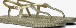 gouden ilse jacobsen platte sandalen cheerful10g