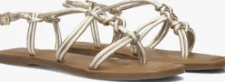 gouden lina locchi platte sandalen l1285