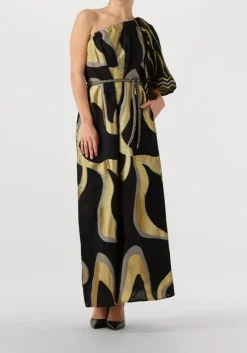 gouden nema maxi jurk n109