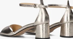 gouden notre-v sandalen met hak 46654