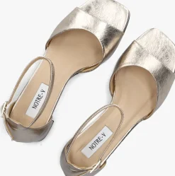 gouden notre-v sandalen met hak 46654