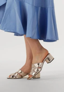 gouden notre-v sandalen met hak 42252/g