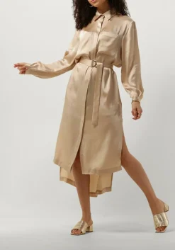 gouden semicouture midi jurk fillipa dress