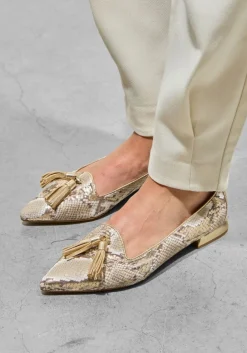 gouden stefano lauran loafers pisa