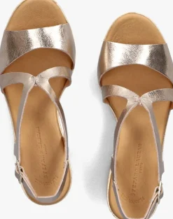 gouden stefano lauran sandalen met sandaal th