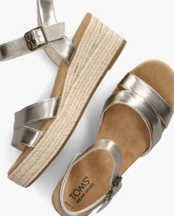 gouden toms sandalen audrey met