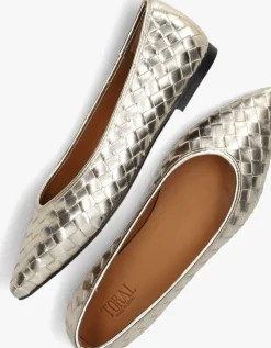 gouden toral ballerina's magda