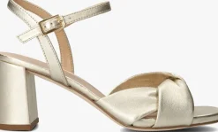 gouden unisa sandalen met hak medway