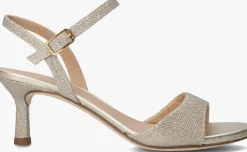 gouden unisa sandalen met hak nahia