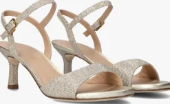 gouden unisa sandalen met hak nahia